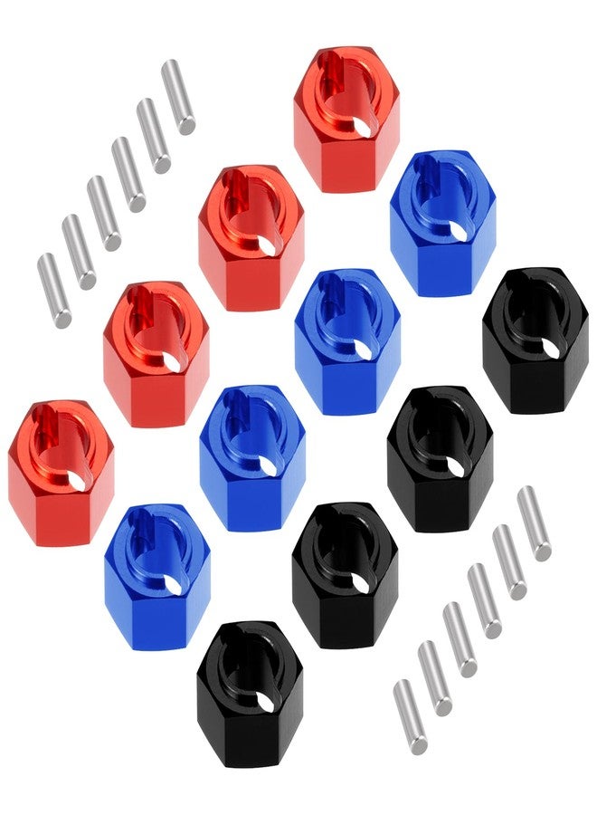 RCHUBAM 7mm Wheel Hex Hubs Adapter Aluminium 1/16 RC Wheel Hex Upgrades Parts Accessories Compatible with Losi Mini-T 2.0 & Mini-B 1/16 1/18 Scale RC Off-Road Car Truck (Black) - Image 5